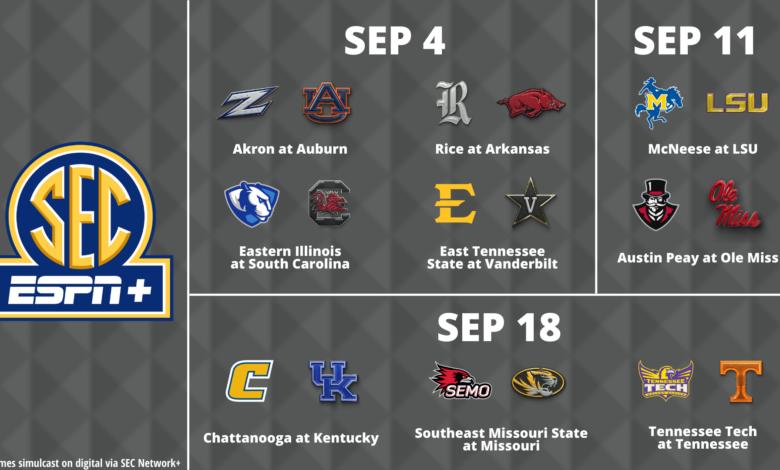 Kentucky-Chattanooga to air exclusively on SECN+ and ESPN+ 