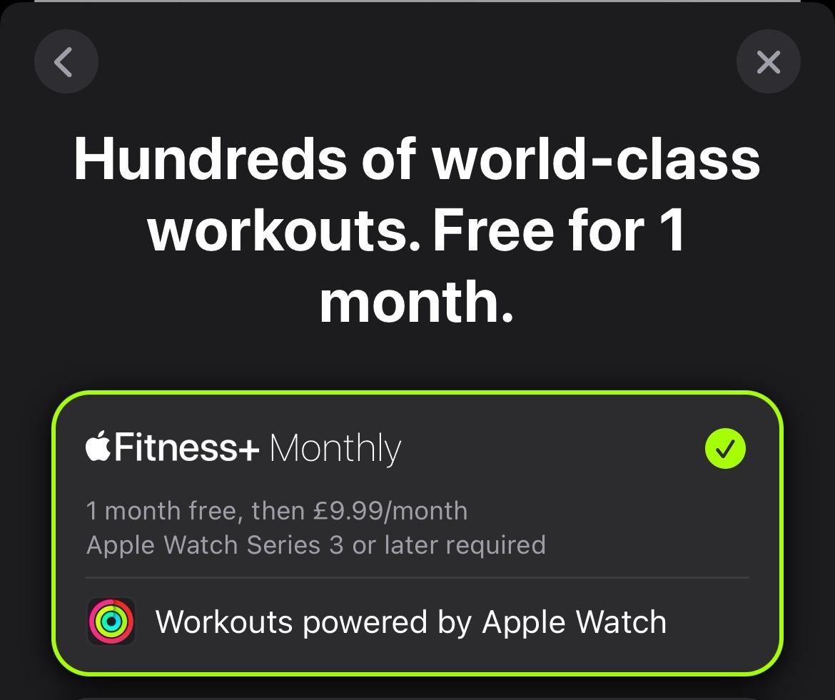 Three Month Free Fitness+ Trial Not Working for Some Users 