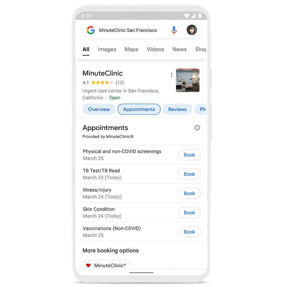 Google search will now allow you to find and book a doctor’s appointment 