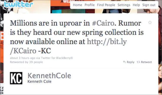 Power and pitfalls of social media: Kenneth Cole 