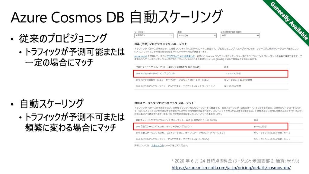 MSがAzure Cosmos DBの料金改定--Azure MLサービスの一般提供開始を発表