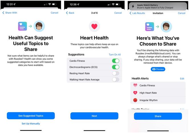How to share health records on iPhone