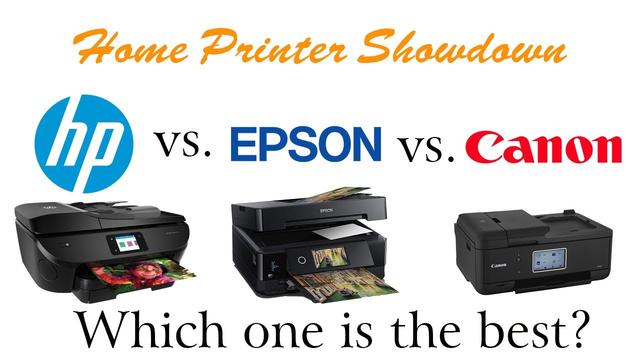 HP printer vs. Canon printer vs. Epson printer 