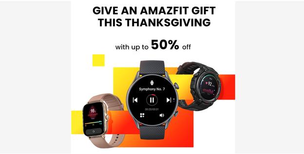 Amazfit celebrates its 2021 third-quarter success with its Black Friday 2021 deals 