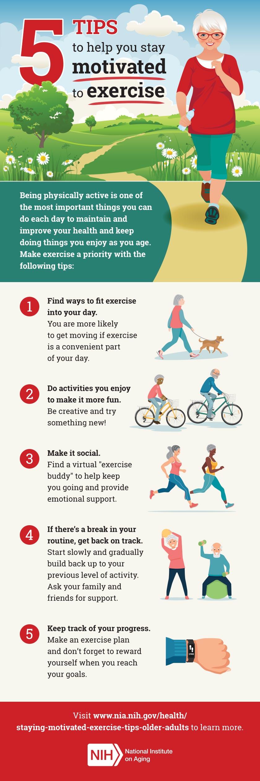 Five fitness tips to keep you motivated