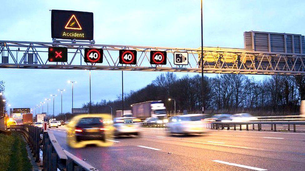 Smart motorway drama as Reading near-miss caught on camera 
