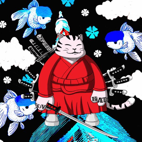 In Conversation With Japanese Artist Hiro Ando Whose Artworks Will Be Available on Samurai Cats in Digital Form. 