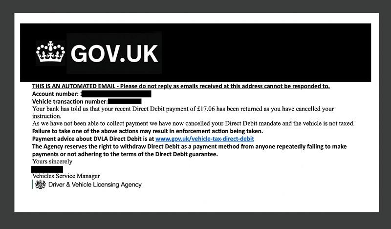 Scam DVLA texts and emails target motorists 