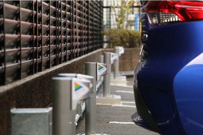 Japan's first pre-built condominium EV charging outlets dedicated to each parking lot that WeCharge authenticates and charges are retrofitted to all parking lots Company release | Nikkan Kogyo Shimbun Electronic version Post-installation of EV charging outlets dedicated to each chargeable section Company release | Nikkan Kogyo Shimbun electronic version