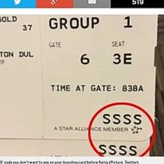 空港で手にした搭乗券に「SSSS」の文字があったら、アナタを待っているものは…!?（米）