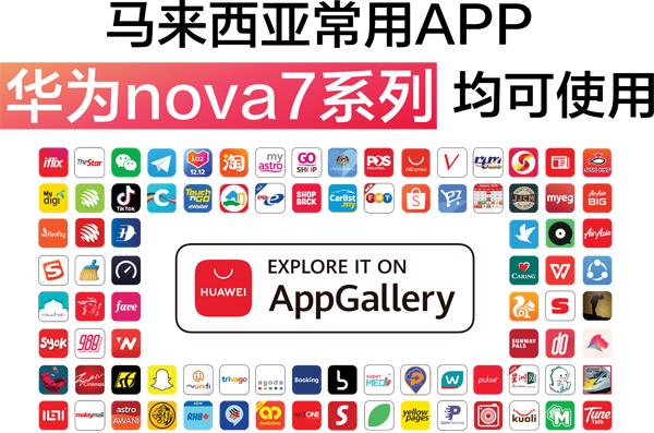 大马首款千元5G智能手机Huawei Nova 7 系列于19日上市！ 用户可从华为官方应用商店 Huawei AppGallery 下载常用的应用程序！ 