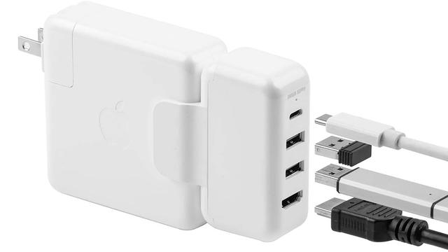 In addition to the Apple genuine adapter and add ports!Sanwa Direct MacBook dedicated USB Type C hub