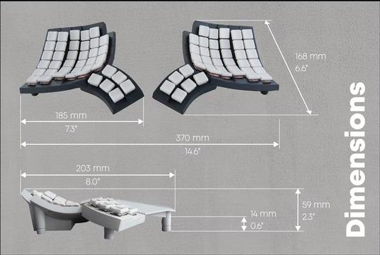 その快適さ、もはやグローブのごとし。左右分離型でエルゴノミックなキーボード 