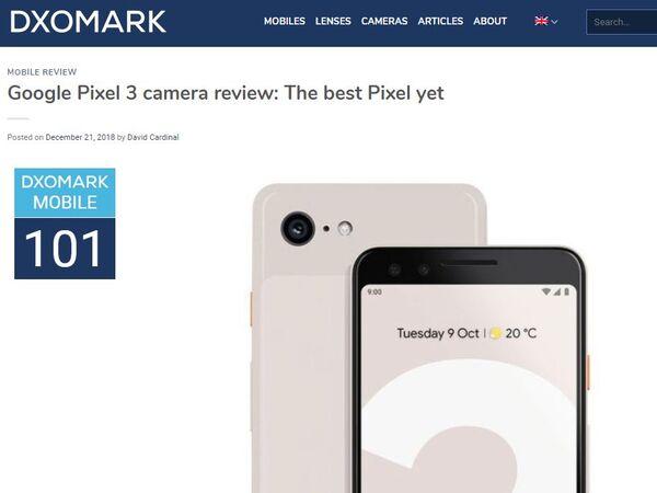 ASCII.jp DxOMarkがPixel 3／iPhone XRの評価を発表　ファーウェイに勝てず 