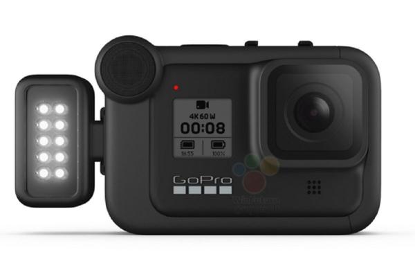 4K 120fps shooting GOPRO HERO 8, LED light and mini microphone can be installed with new accessories