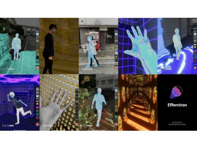 Released the AR effect application "EFFECTRON" by using LIDAR to release all kinds of space |