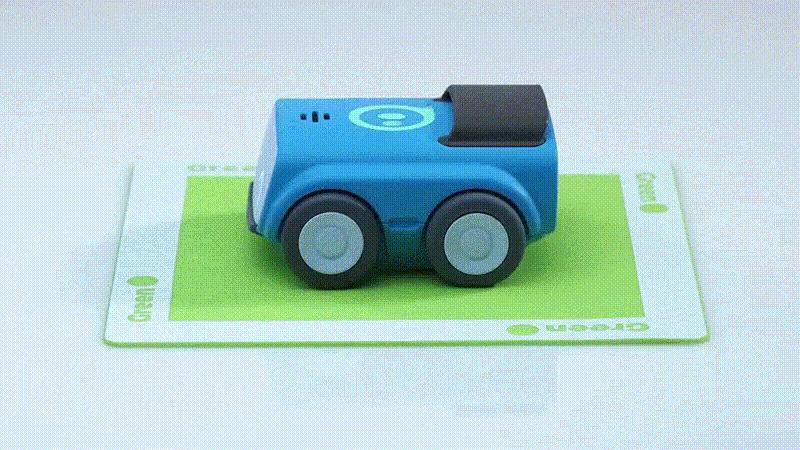  This looks fun!Programming education with Robocars that follow colored tiles