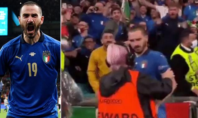 Leonardo Bonucci promises to hug steward who mistook him as pitch invader if Italy beat England