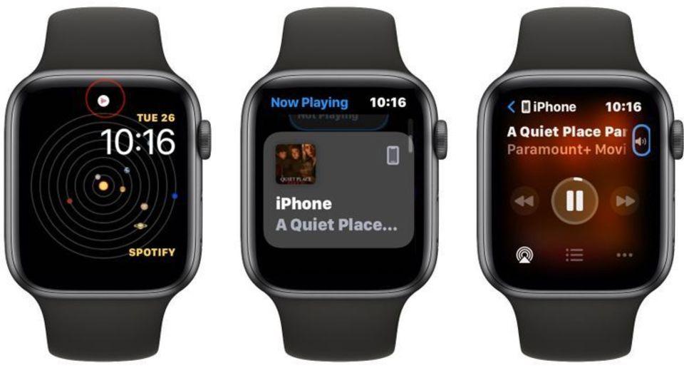 How to turn off the "Under Playing" screen of Apple Watch