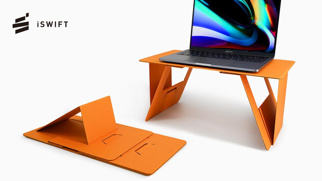 [iSWIFT] Quickly transform your sofa and bed into a comfortable PC environment! iSWIFT PC Desk & Stand Coming to Makuake