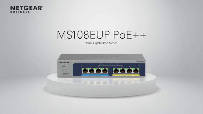 PoE++をもっと手軽に。ポートあたり60W、1台で230W給電可能なアンマネージプラススイッチ「MS108EUP」を本日発売。