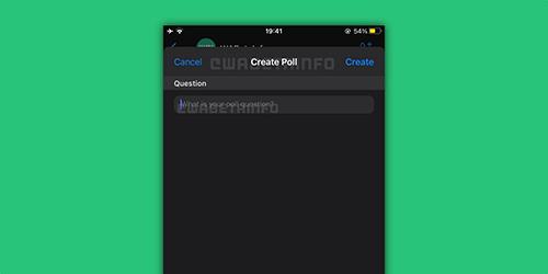 WhatsApp is working on the feature of polls for group chats on iOS!
