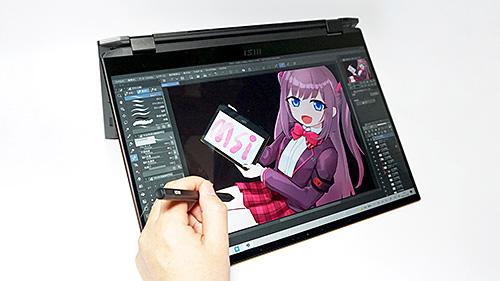 ペン付きでイラスト用にも使える！GeForce搭載の16インチのビジネスノート「MSI Summit E16 Flip A11U」