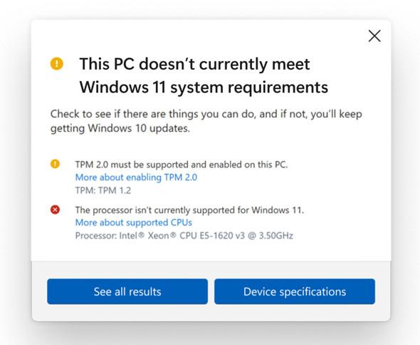 Windows 11チェックプログラムが一時削除　「正確さや詳しさが欠けていた」 