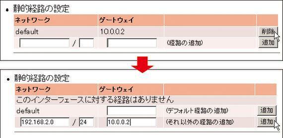 ルーティングの基礎「静的ルーティング」を試してみよう