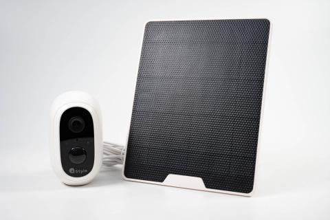 "+Style security camera" for solar charging, which is easy to install even for rent