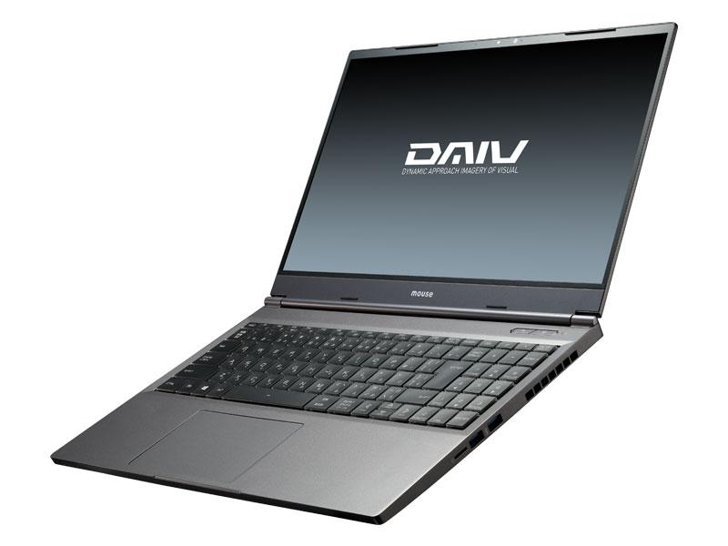 Notebook PC "DAIV 5N" for creators equipped with new generation graphics