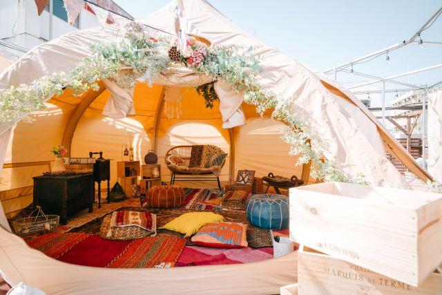 Feel free to enjoy glamping in Yokohama!The rooftop of the guest house is renewed "Beanstalk <Bean Stoke>"