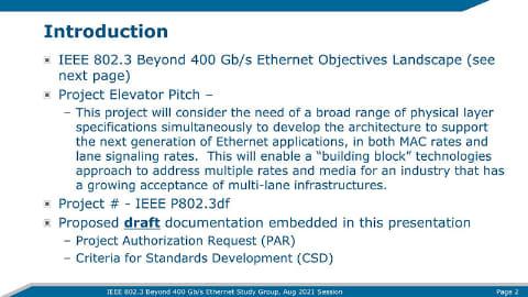 【光Ethernetの歴史と発展】「IEEE P802.3df」のPAR分割に向けた動き、作業効率化の一方で異論も？【ネット新技術】 - INTERNET Watch 