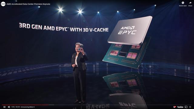 AMD, CPU "Milan-X" equipped with 3 times L3 cache.Approximately 50 % improvement
