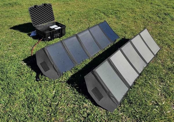 Portable solar energy system in the form of a suitcase (photos)