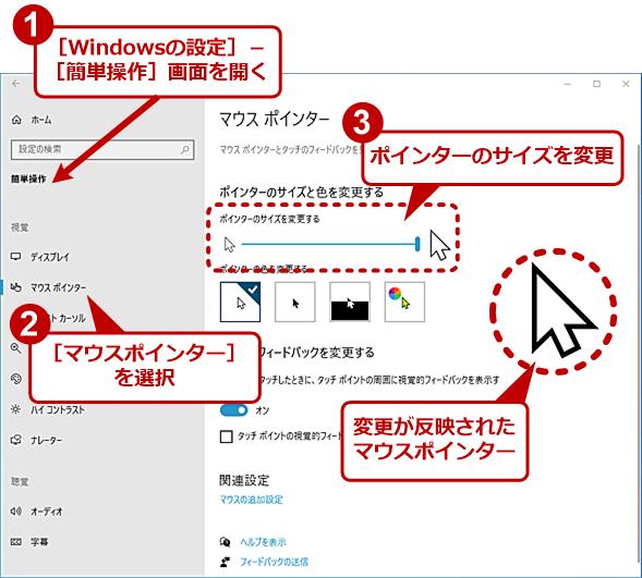 マウスポインターを見失って焦ったことがある人のためのプランABC【Windows 10】：Tech TIPS 