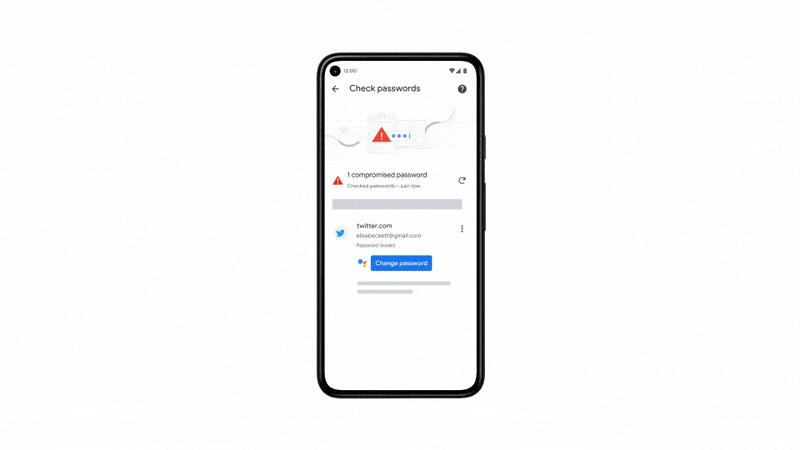 Google, new feature that allows you to change leaked passwords with a single tap