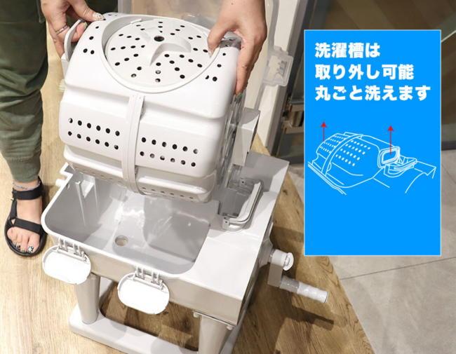 Sanko drum type that does not require power supply I tried how far the fully manual washing machine 