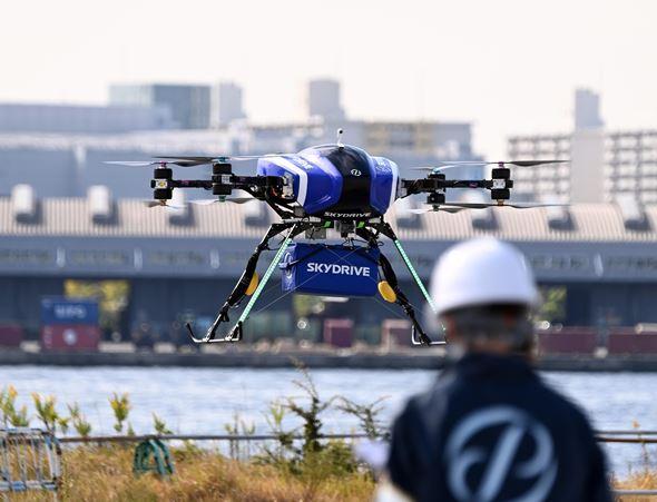 空飛ぶクルマで大阪・関西万博会場へ 25年に向けSkyDriveが実証実験