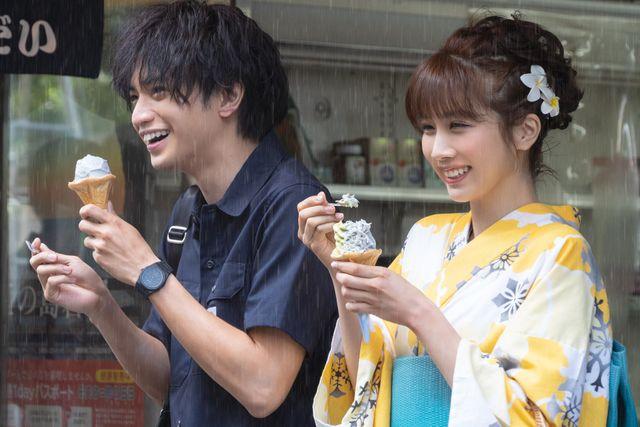 Kento Nakajima & Honoka Matsumoto's momentary love... "Sakura no na na boku no koibito" date photos released