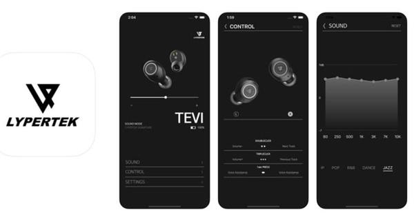   LYPERTEK、完全ワイヤレスイヤホン「TEVI」用アプリの日本語版を提供開始 
