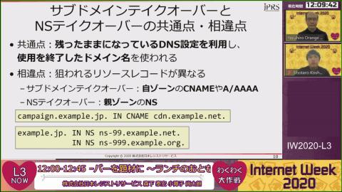 Used domain name is being targeted -What is the "DNS takeover" attack that is included in the DNS setting error