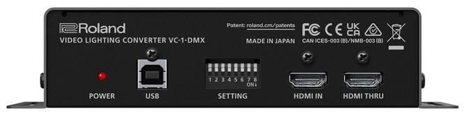 ローランド、ダイナミックな光を演出するビデオ・ライティング・コンバーター VC-1-DMXを発表 