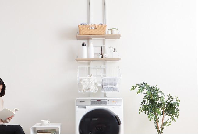 "Yamasolo" The popular push-up laundry rack Echo is now available with a basket! ｜Press release from Yamasolo Co., Ltd.