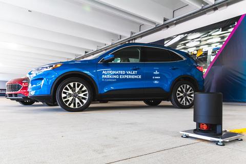 Bosch collaborates with Ford and Bedrock to demonstrate "fully automated parking"