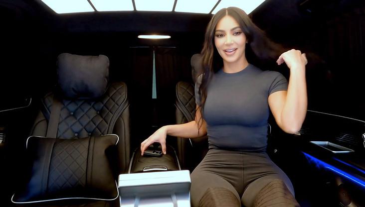 Kim Kardashian Now Owns a $400,000 Custom Maybach Minivan