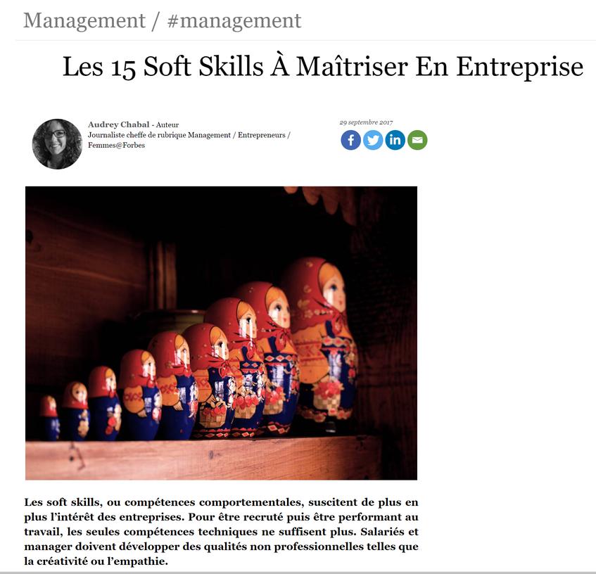 Les 15 soft skills à maîtriser en entreprise 