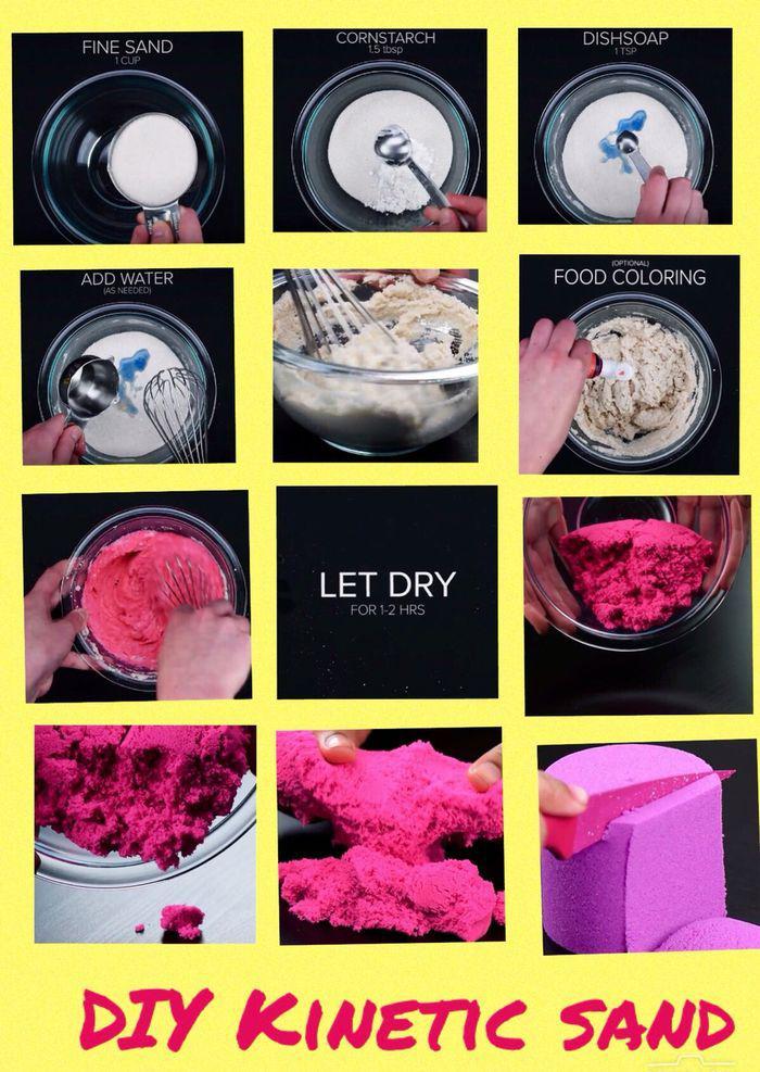 Kinetic sand: fun DIY ideas to make with your child!