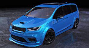 Carscoops A YouTuber Is Building A Chrysler Pacifica Hellcat 
