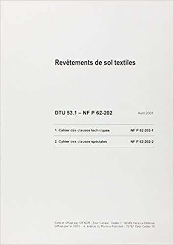 NF DTU 53.1 – Revêtements de sol textiles 